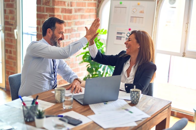 Professional business consulting team